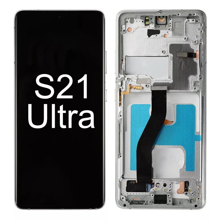 Voor Samsung Galaxy S21 Ultra LCD Display Display Touch Screen Samenvoering vervanging